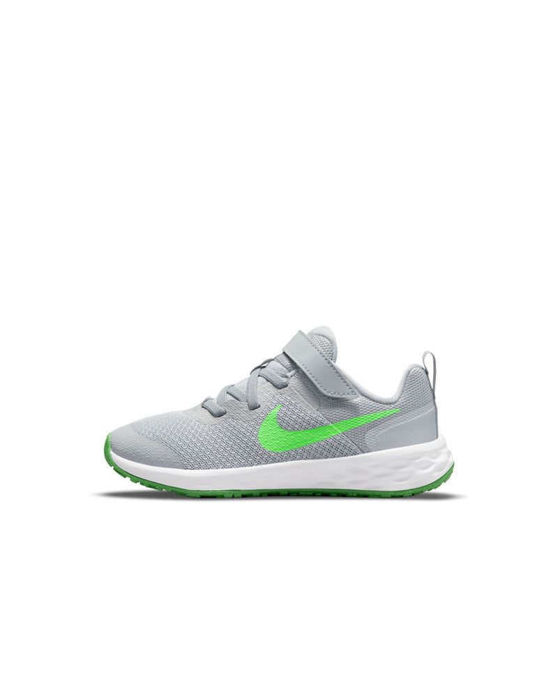 Chaussures Nike Revolution 6 Gris & Vert pour enfant