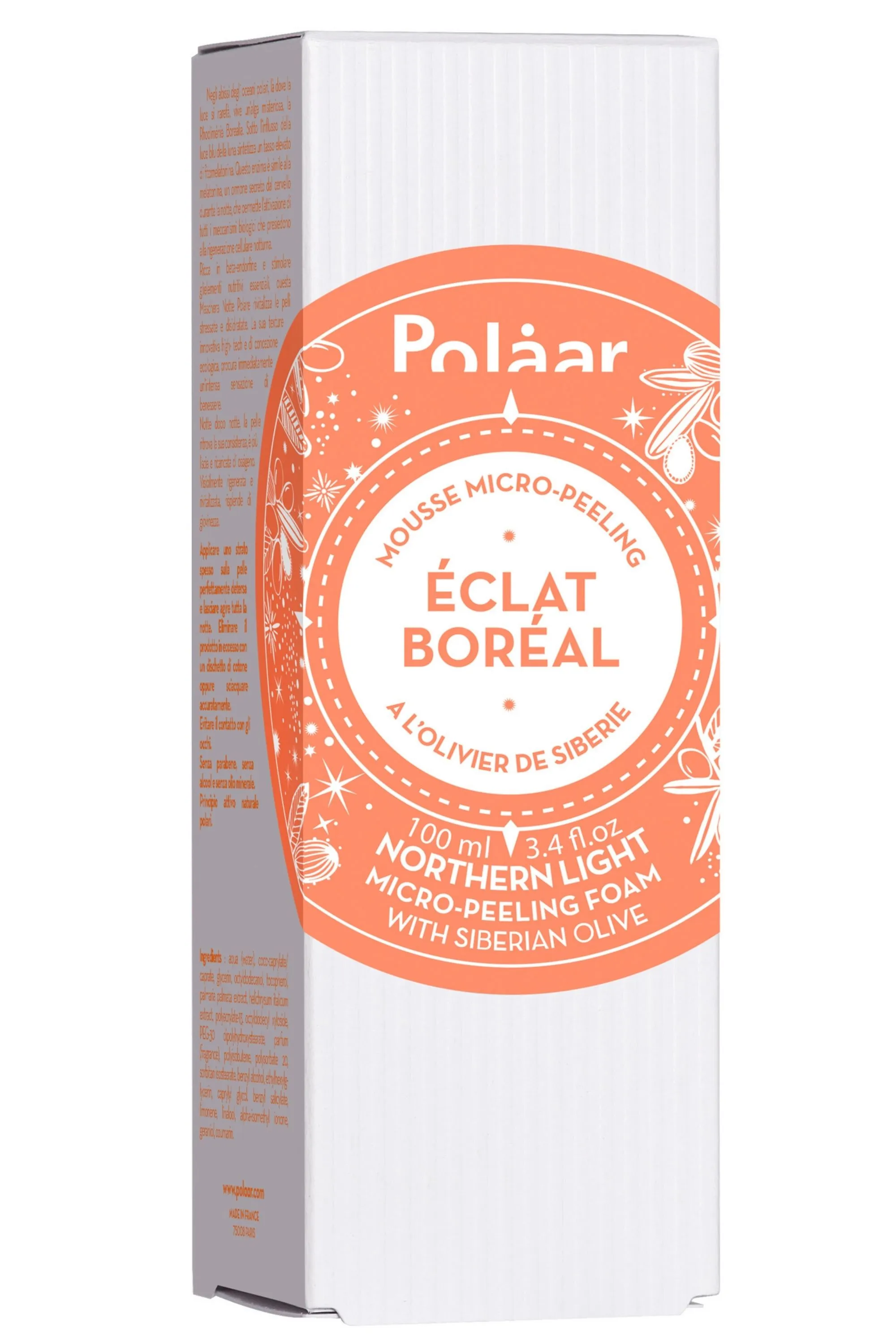 Polaar Mousse micro-peeling Eclat Boréal à l’Olivier de Sibérie-100 ml