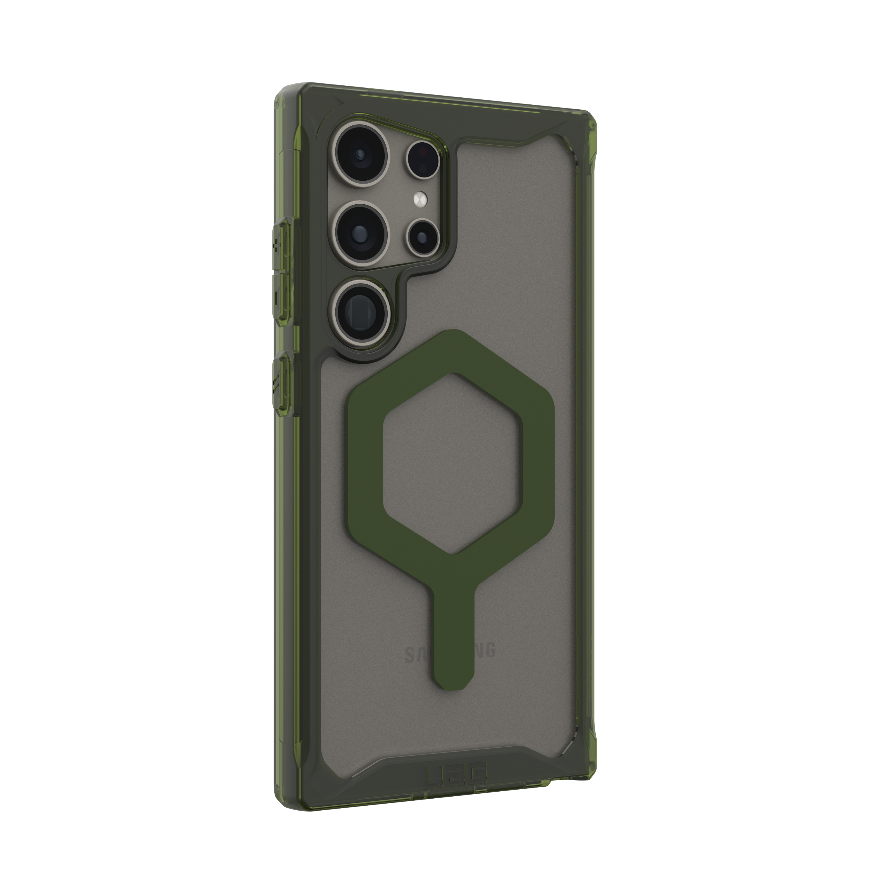 Samsung Galaxy S24 Ultra Schutzhülle Plyo Pro MagSafe-Modul (214431114372) - Transparent (Olive)