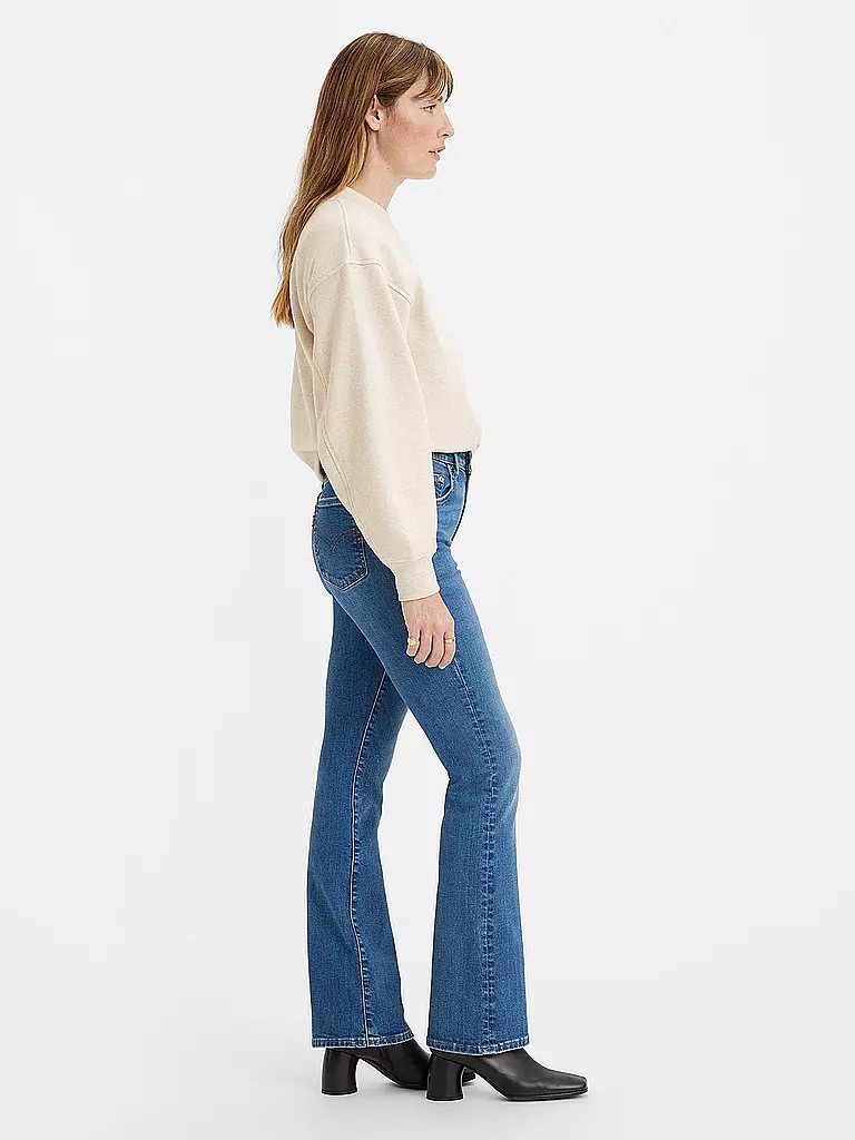 LEVI'S® Highwaist Jeans Bootcut Fit 725 blau