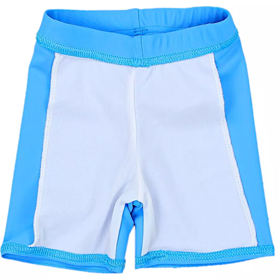 Aquarti Baby Jungen Bade-Set Zweiteiliger Badeanzug T-Shirt Hose blau