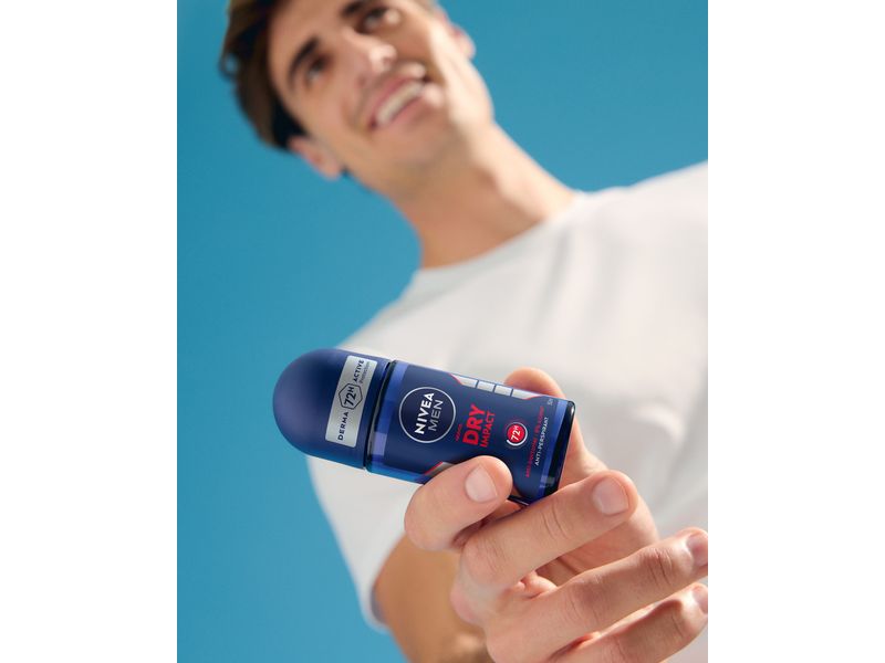 NIVEA MEN Deo Roll-on Dry Impact Male 50 ml Roll-on für spürbar frischen Schutz
