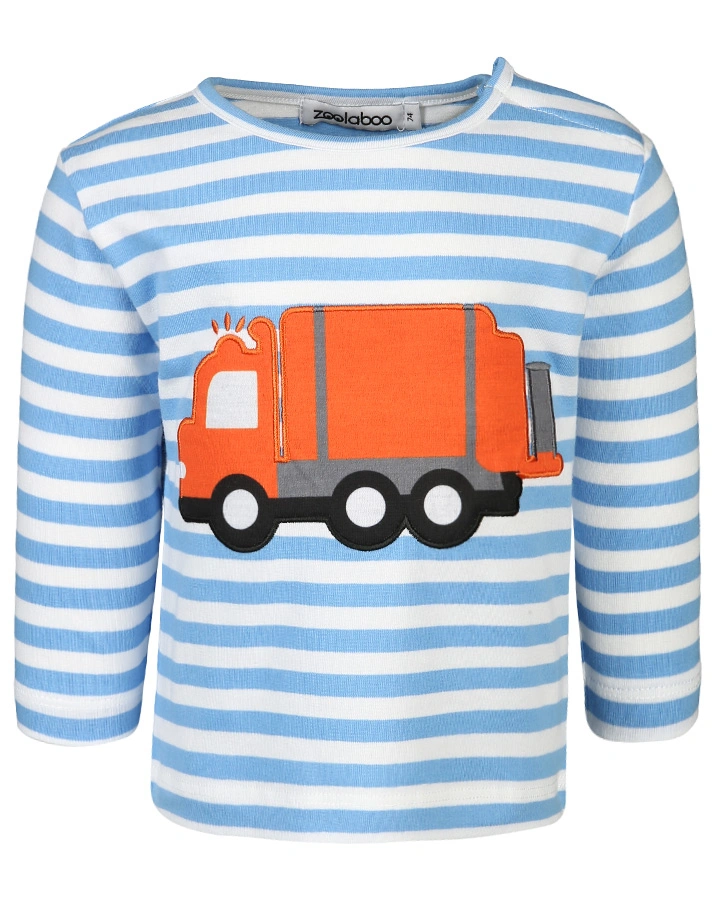 Langarmshirt MÜLLAUTO MAMPFI gestreift in blau/weiß