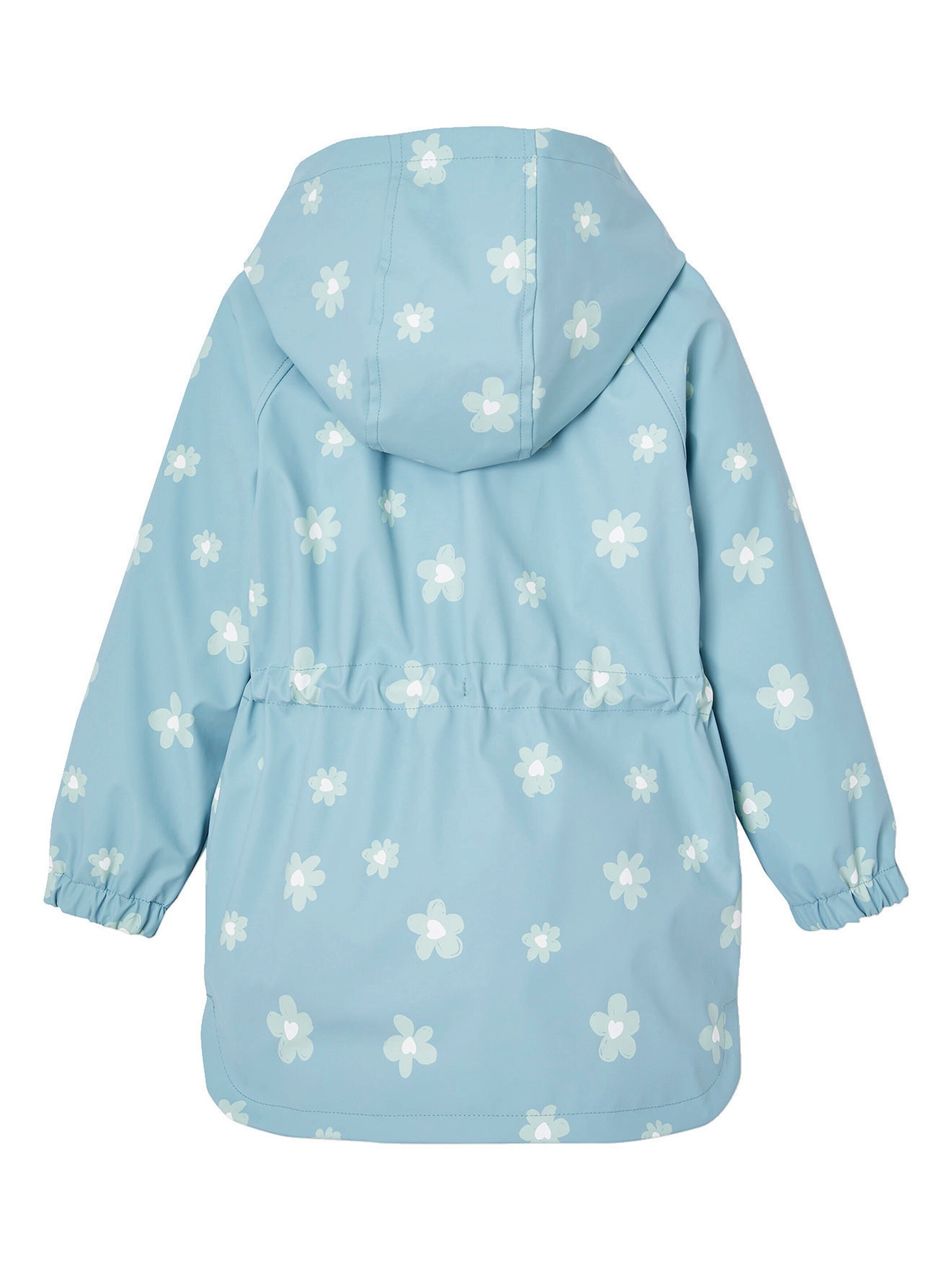 Vertbaudet Mädchen Regenjacke mit Zauber-Trick himmelblau