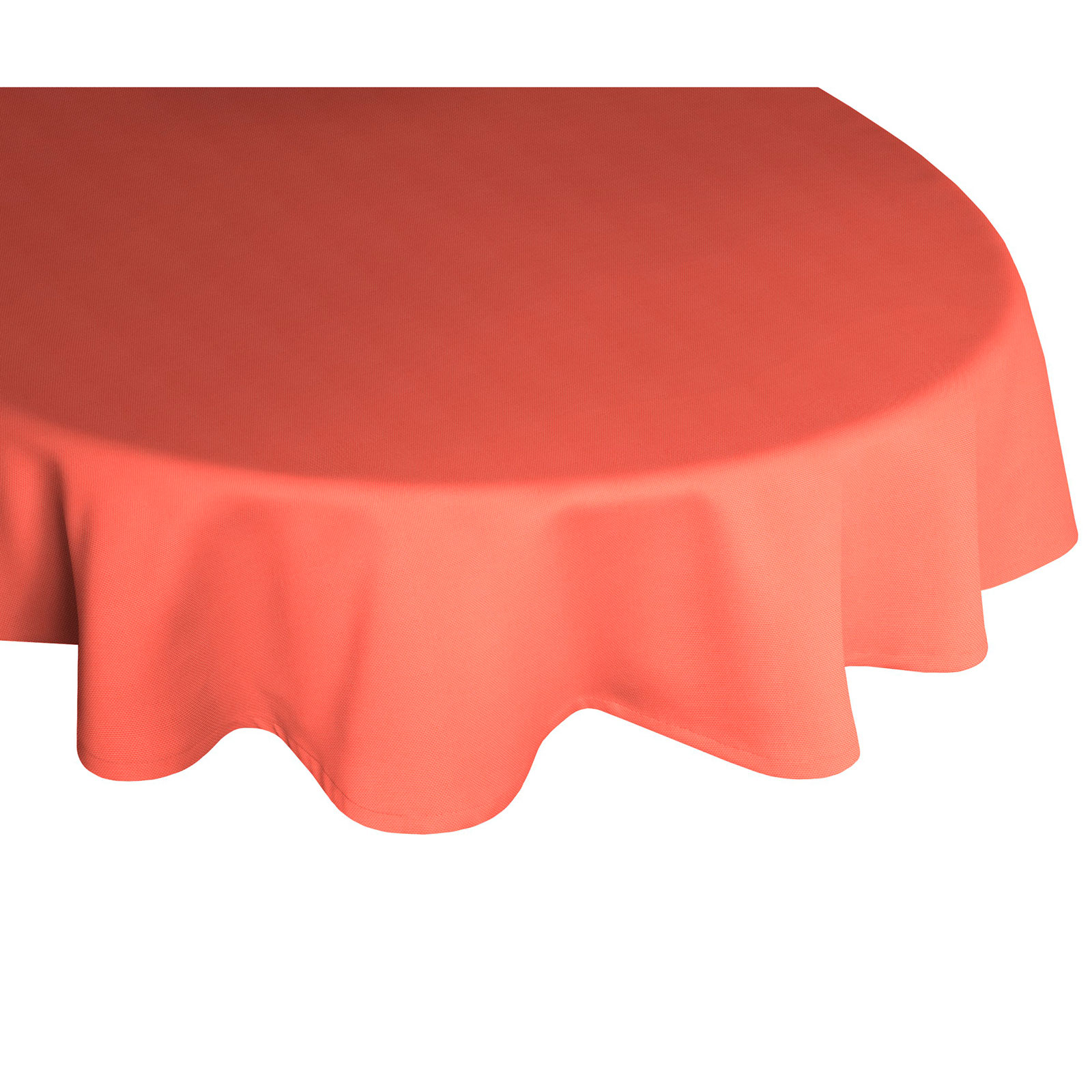 Tischdecke WIRTHNATUR - rot - oval - mit U-Saum