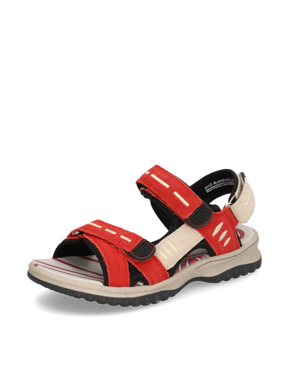 Veloursleder Sandale