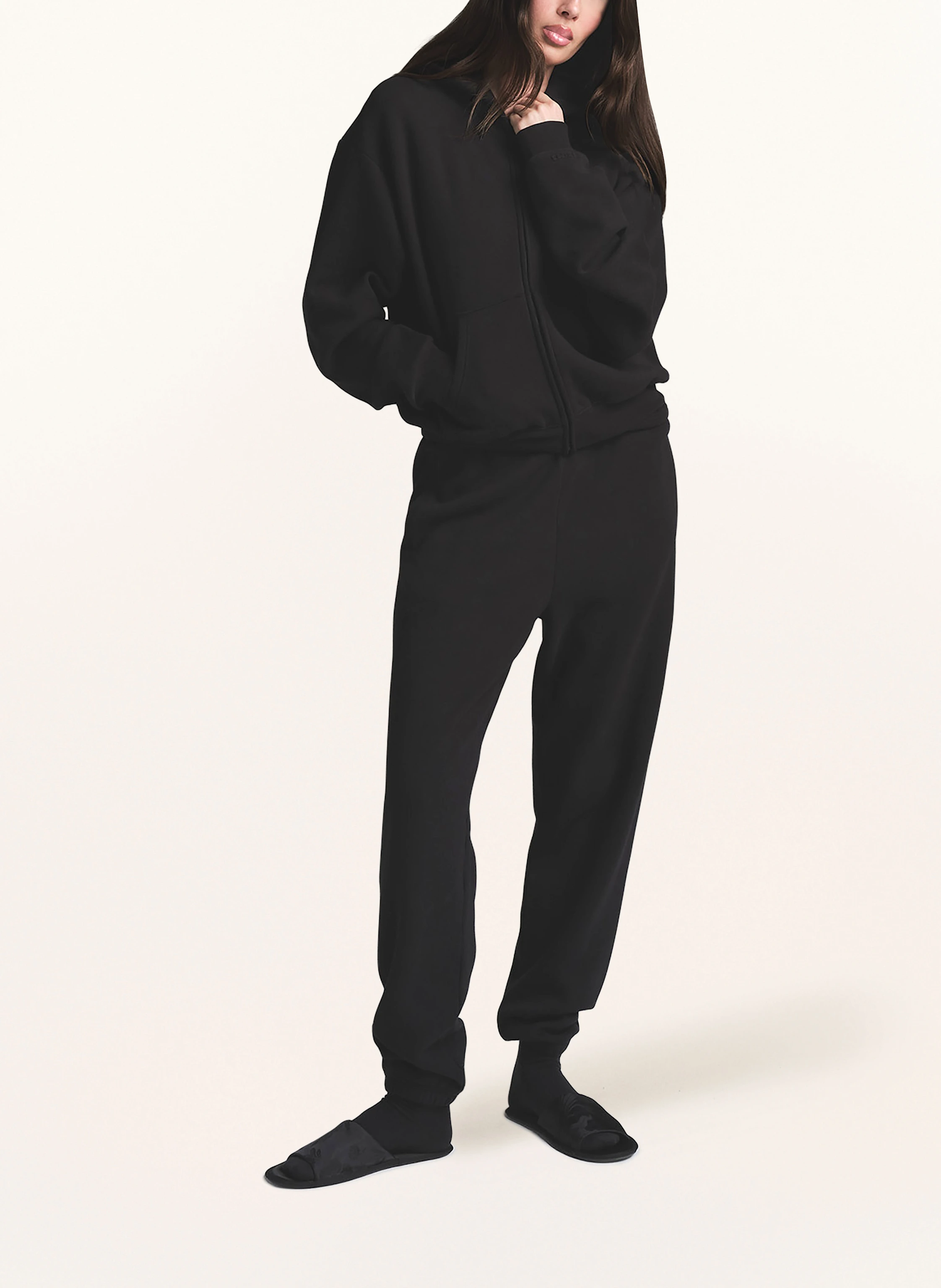 SKIMS Lounge-Sweatjacke COTTON-FLEECE