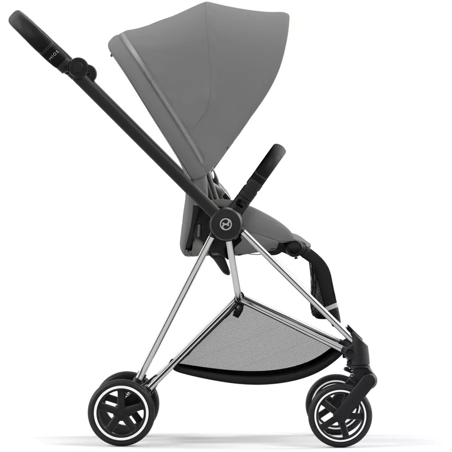 cybex PLATINUM Kombikinderwagen New Mios Chrome Black Mirage Grey