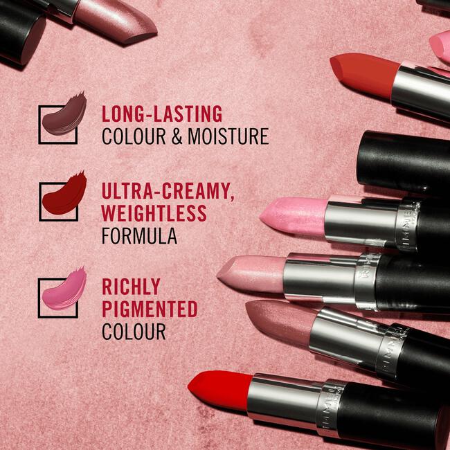 Rimmel London Lasting Finish Satin Lippenstift 350 Pink Power 4 G