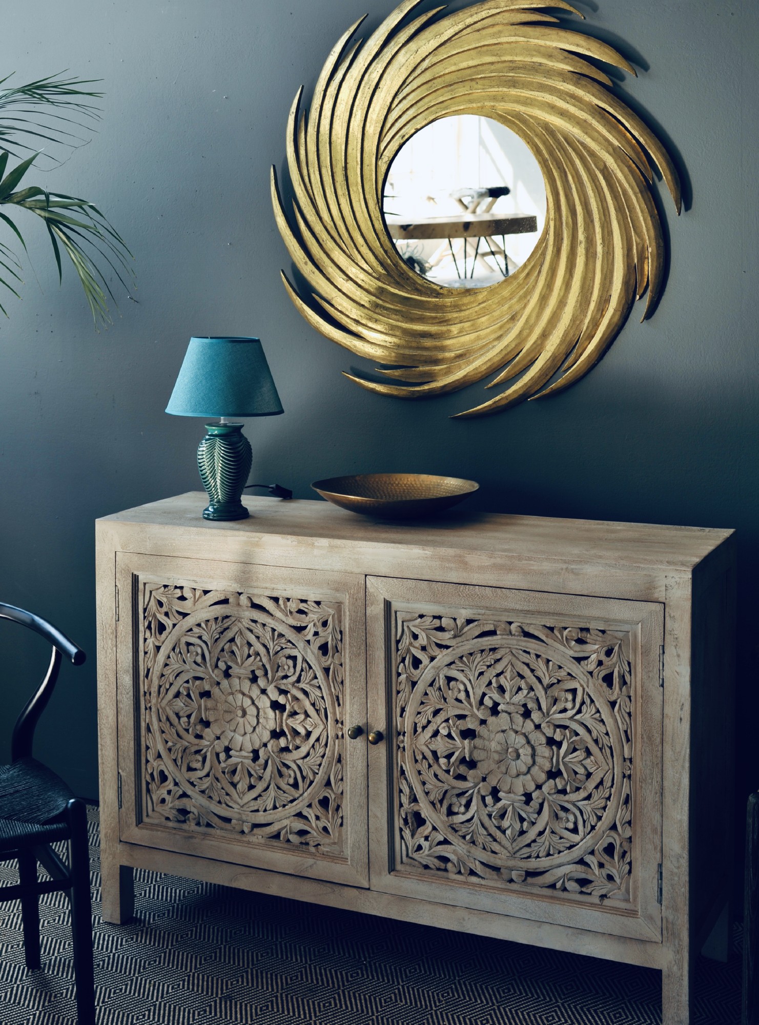 Sideboard 'Doubelle', weiß, B 130 cm, H 90 cm, L 40 cm von fischer's lagerhaus
