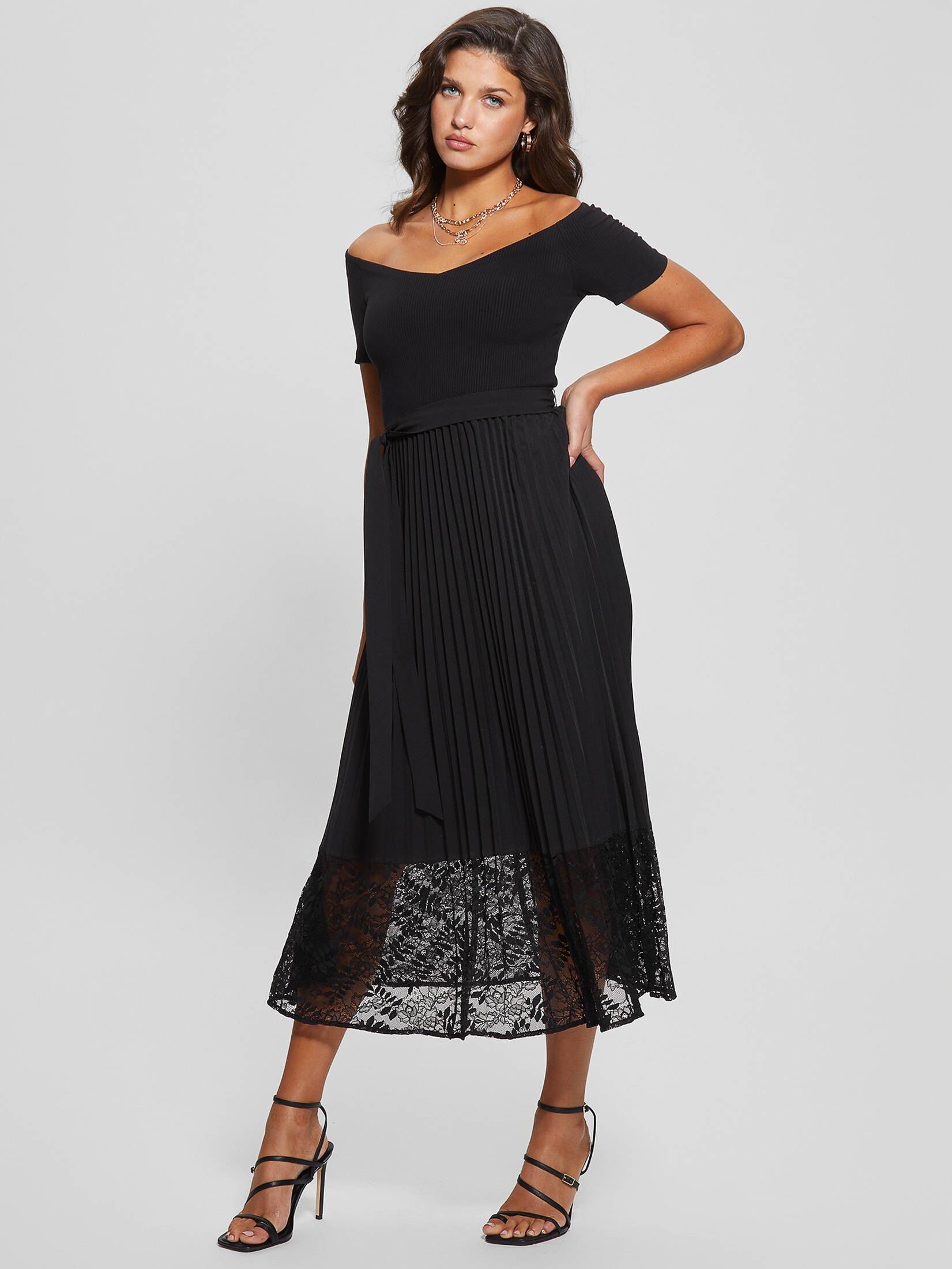 Guess| Damen Kleid OFF SHOULDER TIANA DRESS