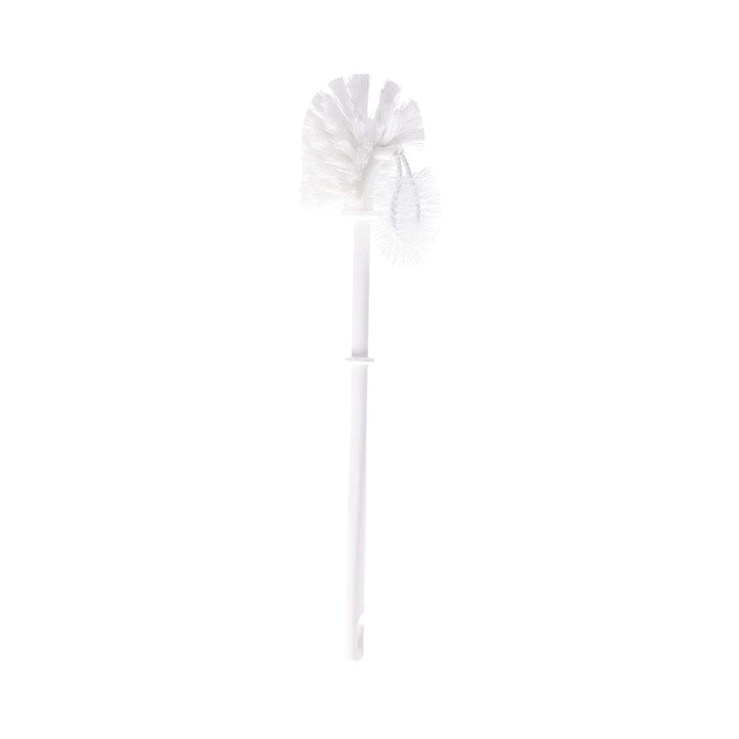 WC Bürste mit Randreiniger, weiß, 37cm