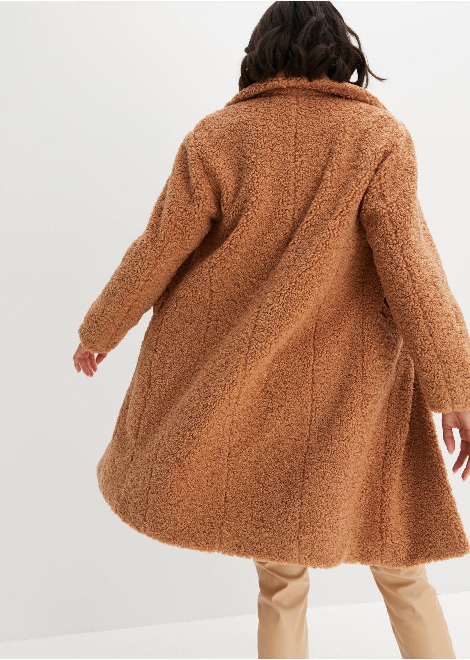 Manteau en maille bouclée