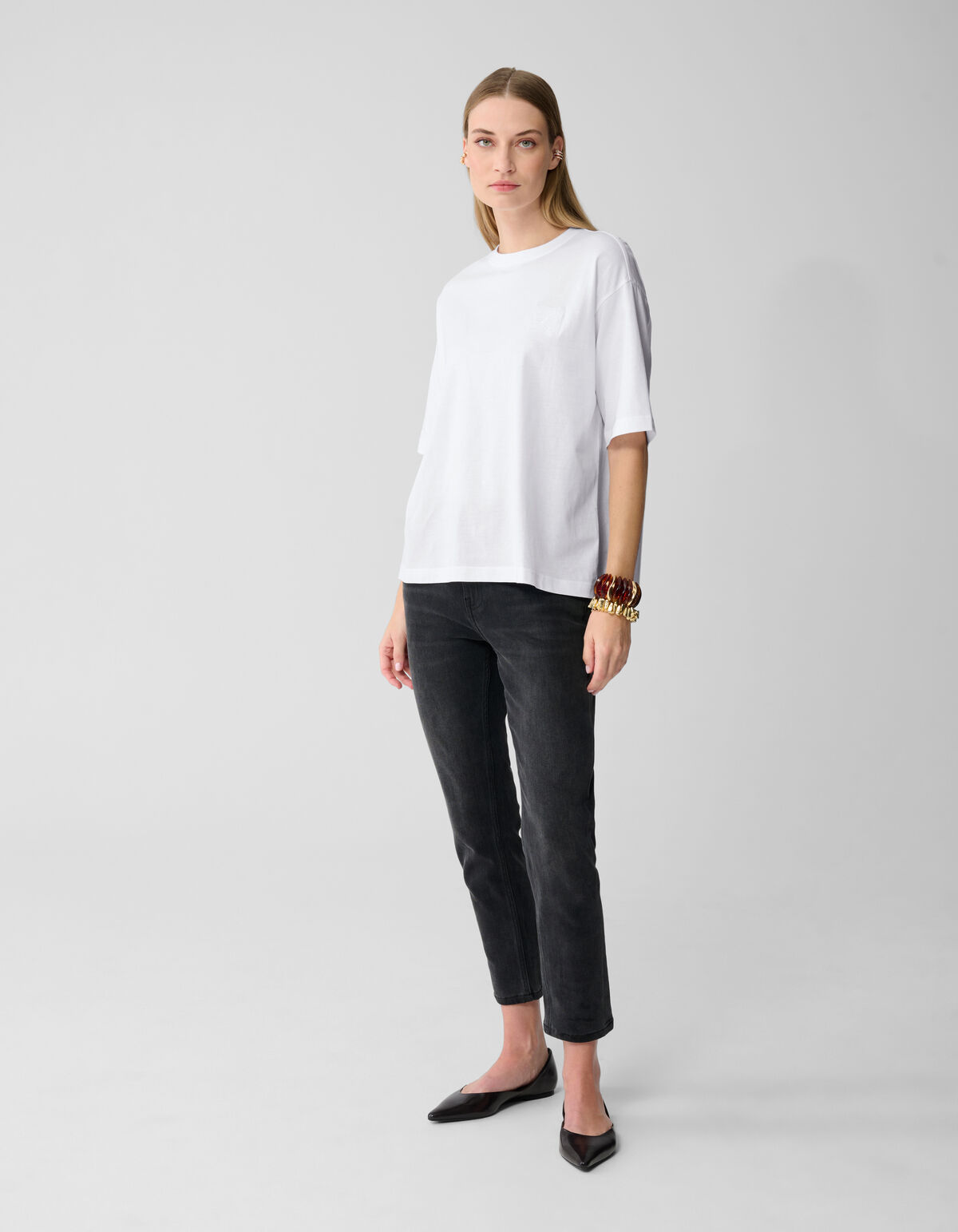 Oversized Basic T-shirt Wit By Lonneke