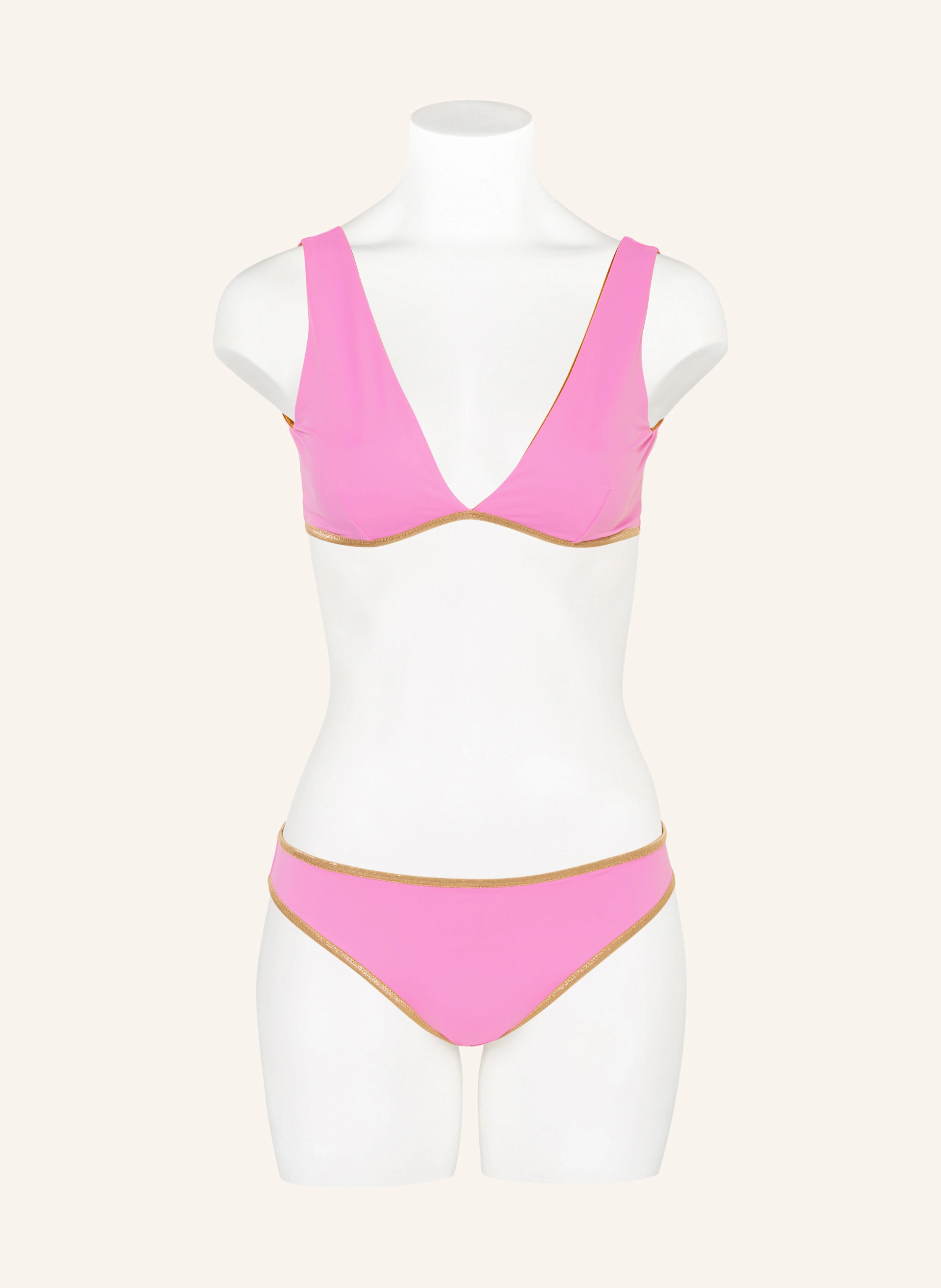 MYMARINI Bustier-Bikini-Top POOL BRA SHINE zum Wenden mit UV-Schutz 50+