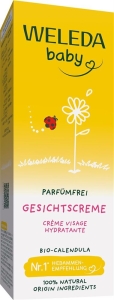 Weleda Baby Calendula Gesichtscreme parfümfrei, 50 ml