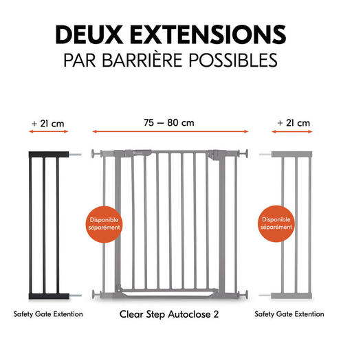Safety Gate Extension 21 cm Black - HAUCK