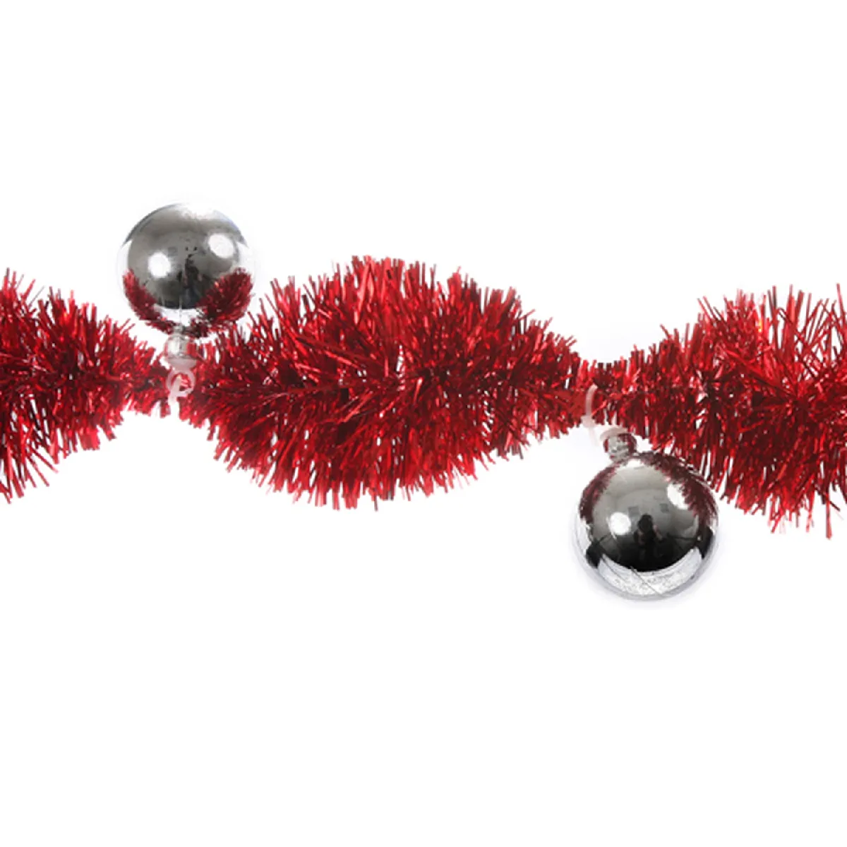 Atmosphera, Createur D'Interieur Atmosphera Guirlande de Noël Pompon - Argent