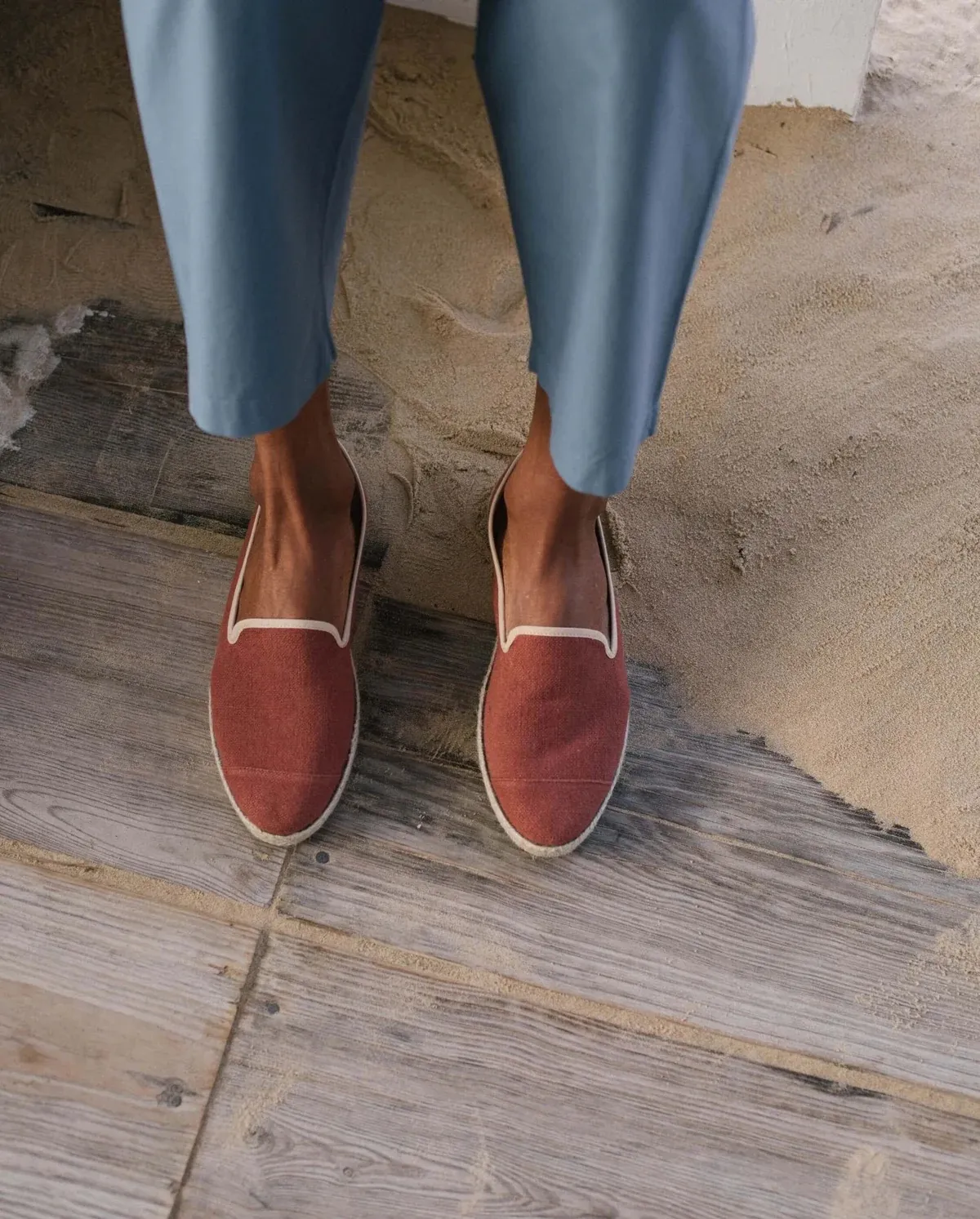 Espadrille R. lin recyclé Angarde