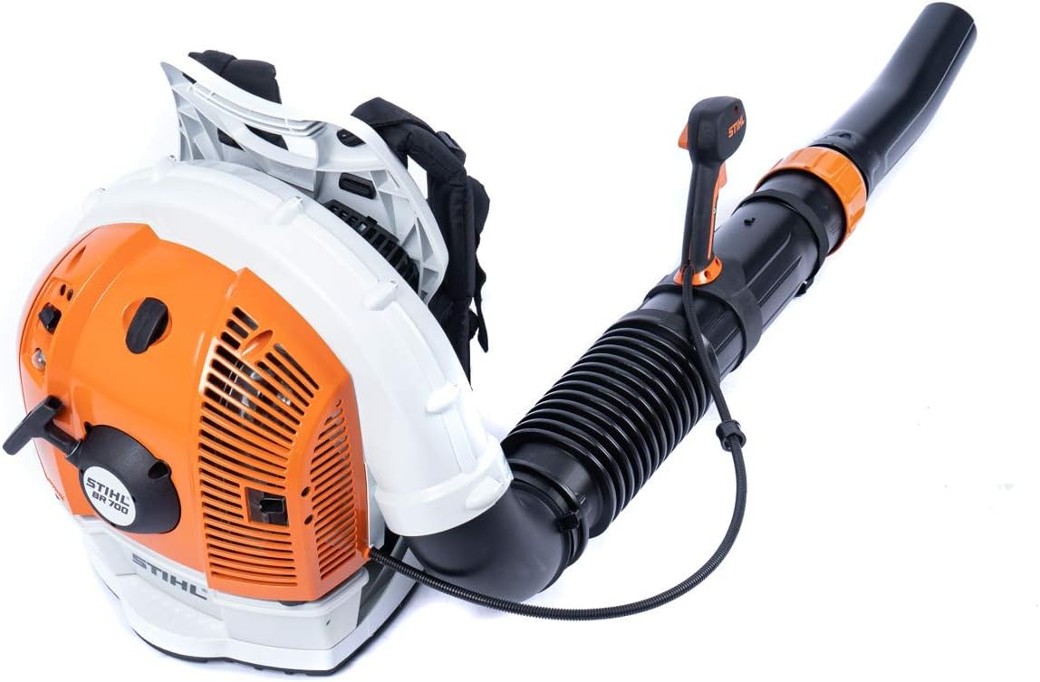 Stihl BR 700 rückentragbarer Profi-Laubbläser, mit längenverstellbarem Blasrohr und Einer max. Blaskraft von 88 m/s