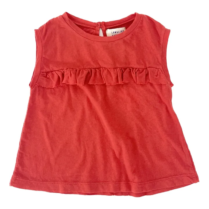 Longlivethequeen Top Volants | Rouge