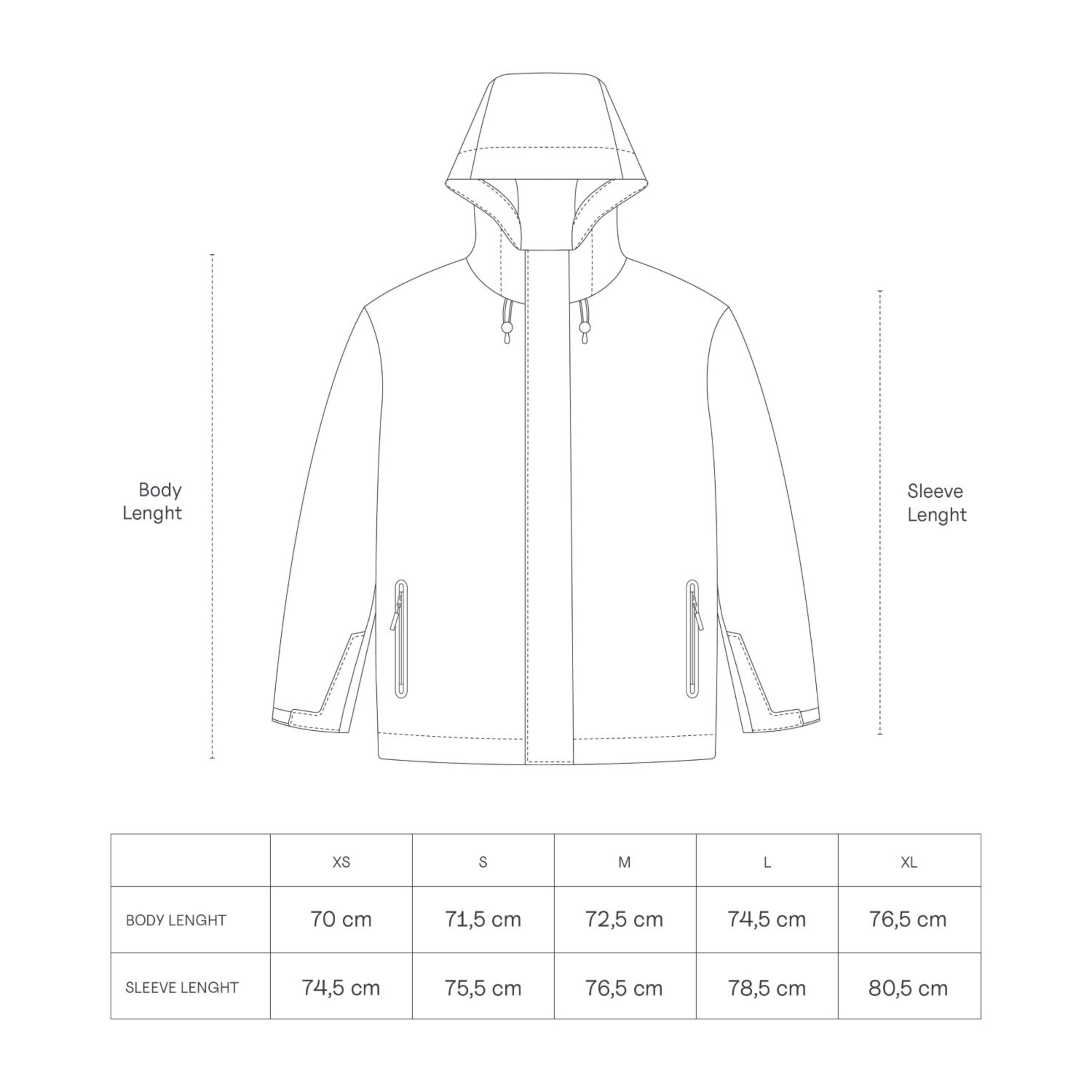 Everyday Rain Jacket Short Midnight Black