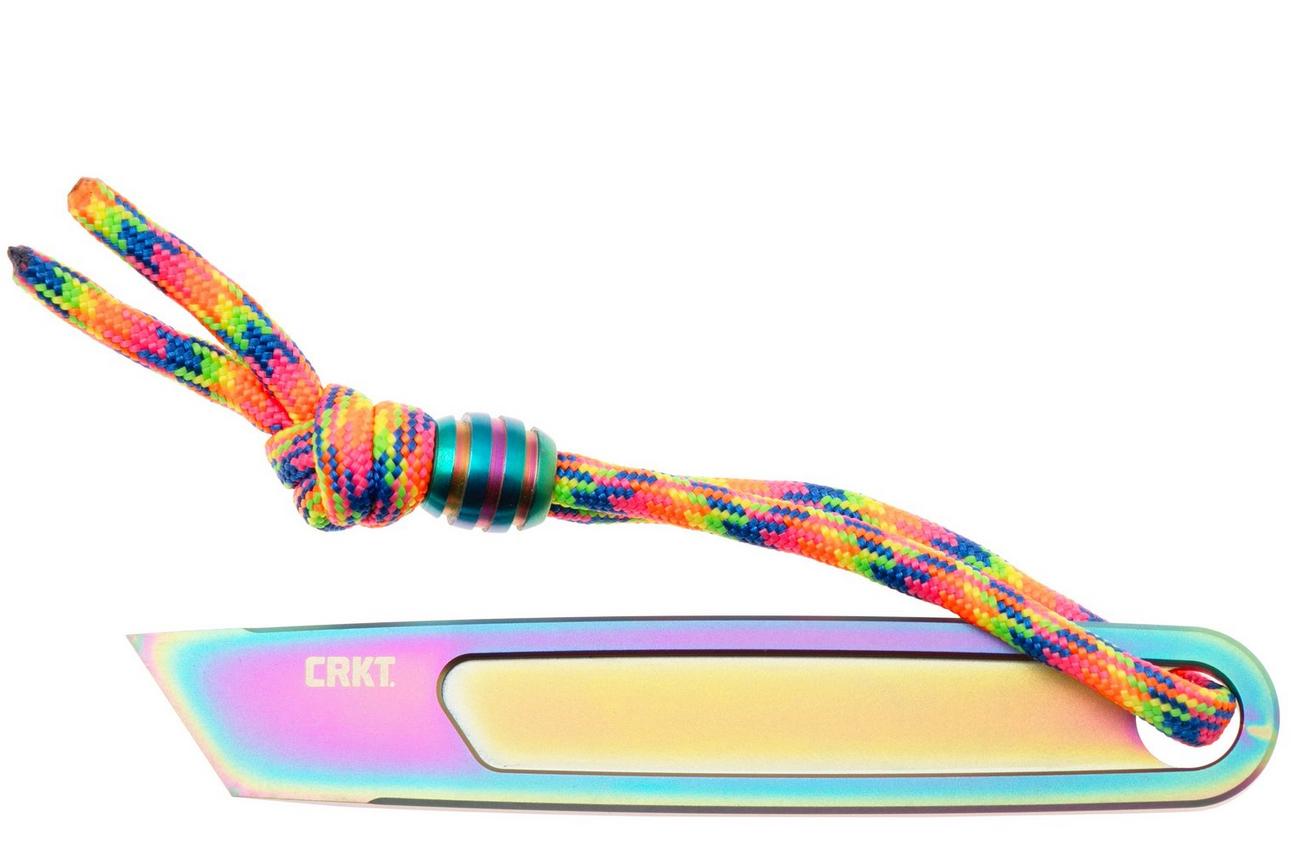 CRKT HangPry 9920P Iridescent Titanium Nitride Titanium, pry-bar, Richard Rogers design