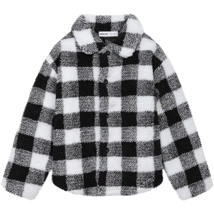 MINOTI Teddyjacke SchwarzWeiß