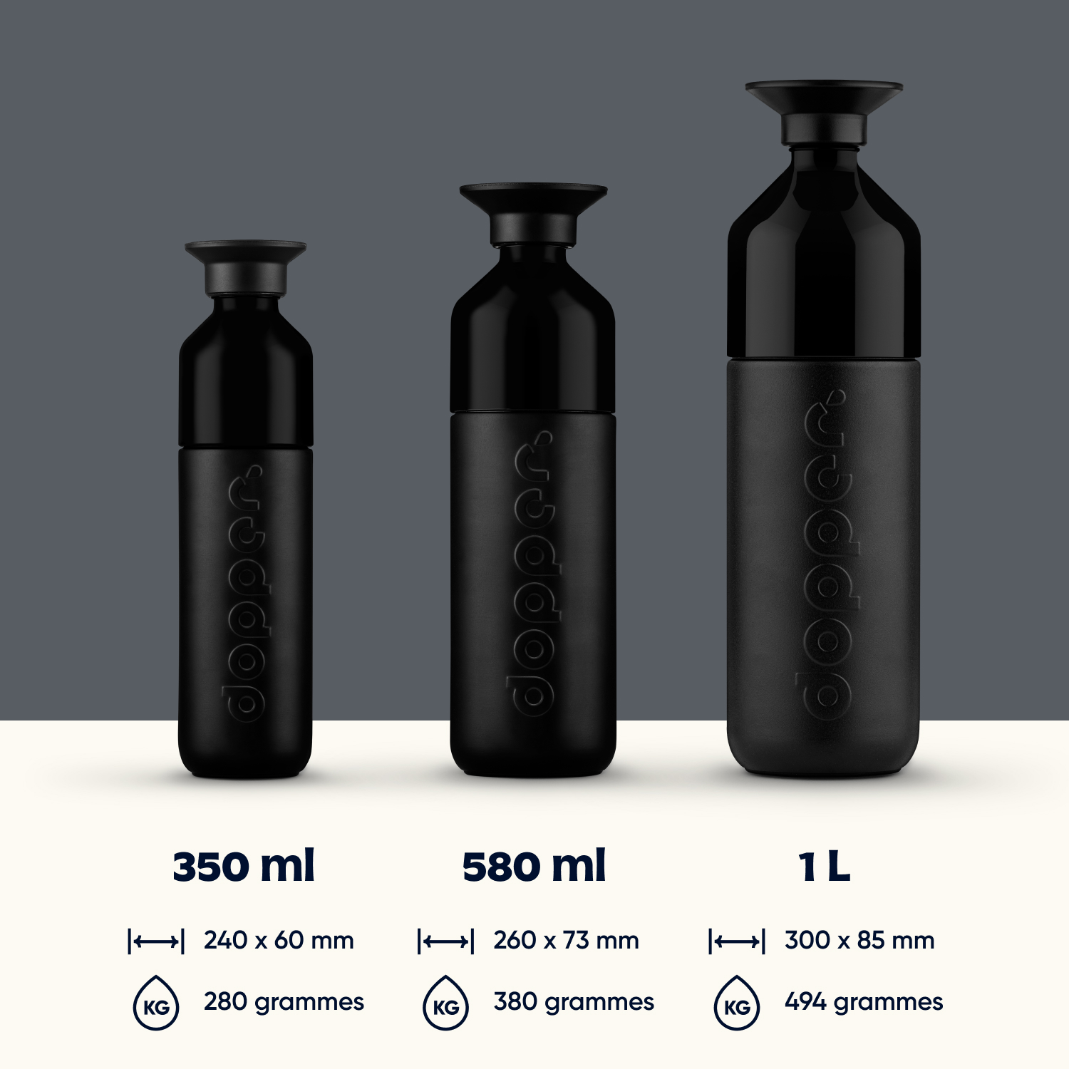 Dopper Insulated blazing black 350ml