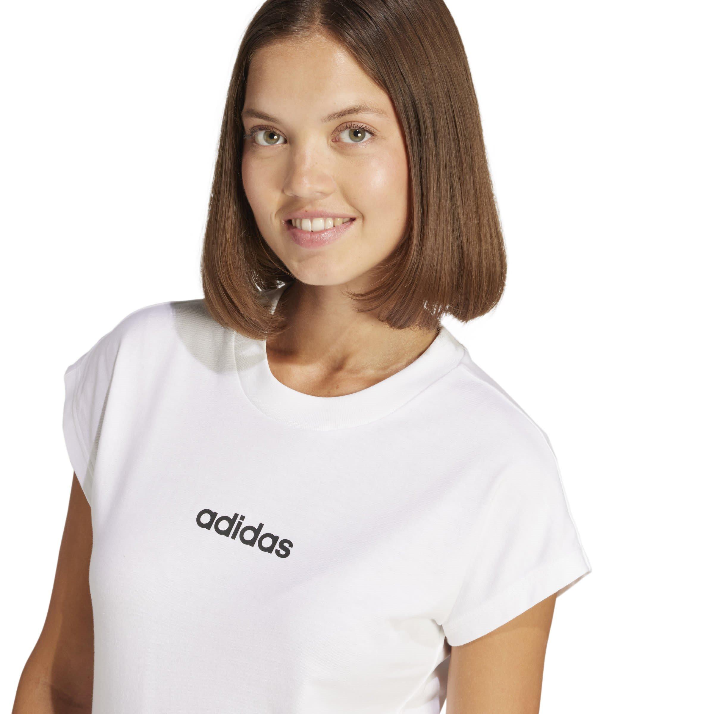 adidas Essentials Linear Cotton T-Shirt Womens
