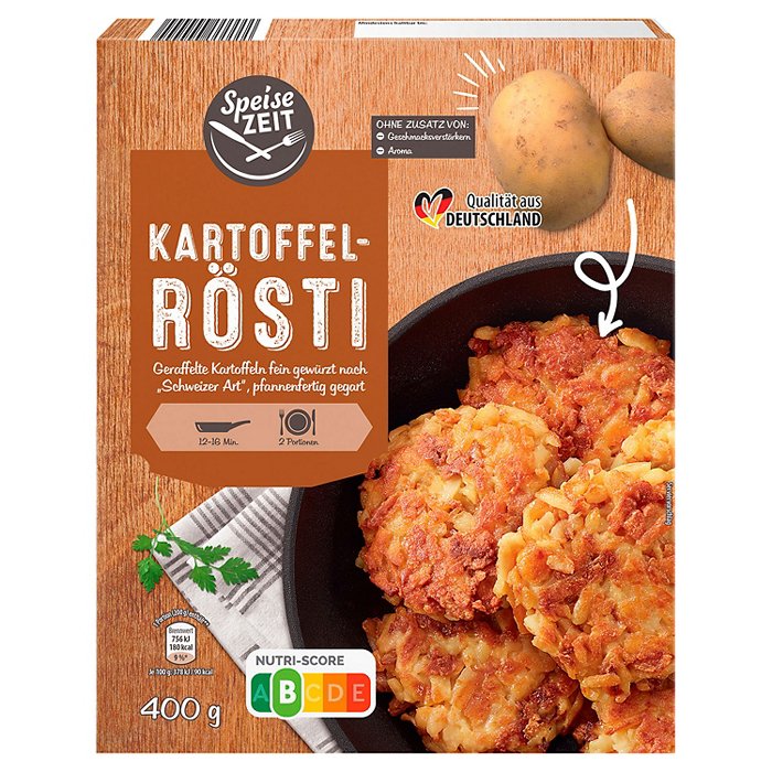 SPEISEZEIT Kartoffelgerichte 400 g, Rösti