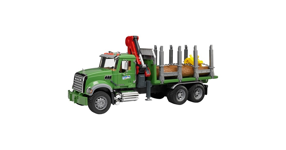 bruderMACK houttransport truck Modelvoertuig  (02824)