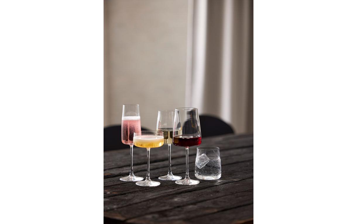 Champagnerglas Zero 4 Stück, 30 clSektgläser Set aus ultraklarem Kristallglas