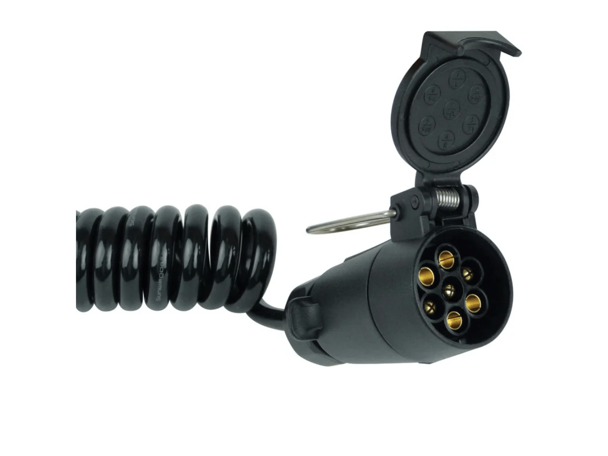 Carpoint 7-polige spiraal verlengkabel - 3 meter