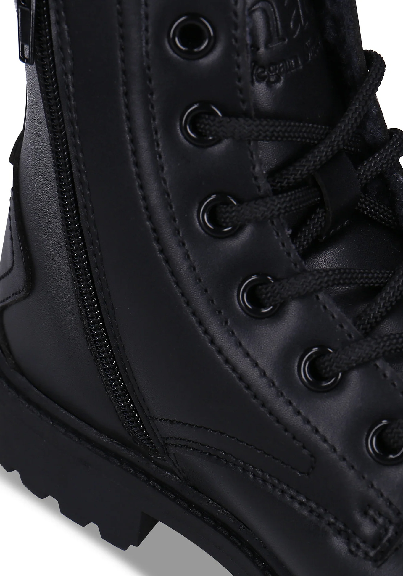 NAE Vegan Shoes Schnürstiefel Marca Black - vegan