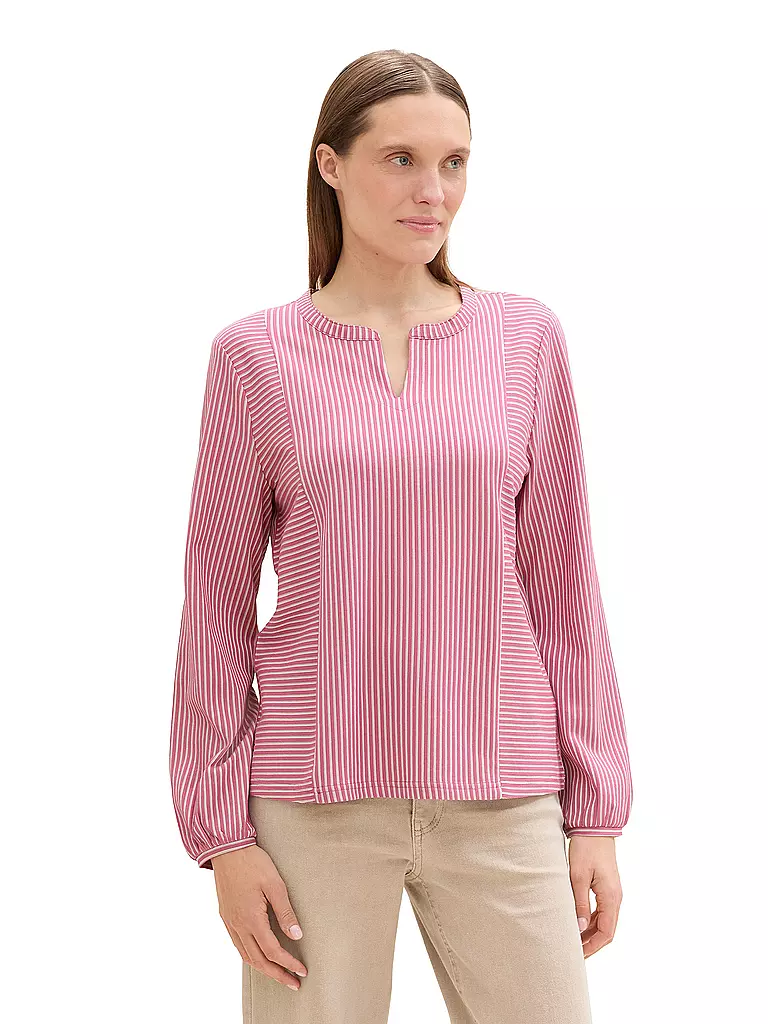 TOM TAILOR Langarmshirt  pink