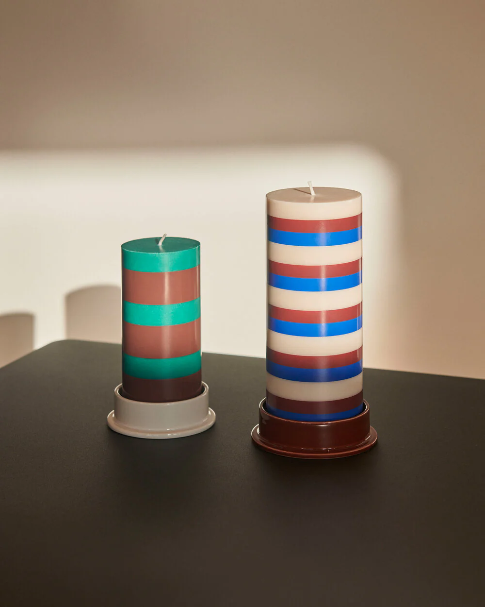 HAY  Column stearinlys, Small - Green/brown