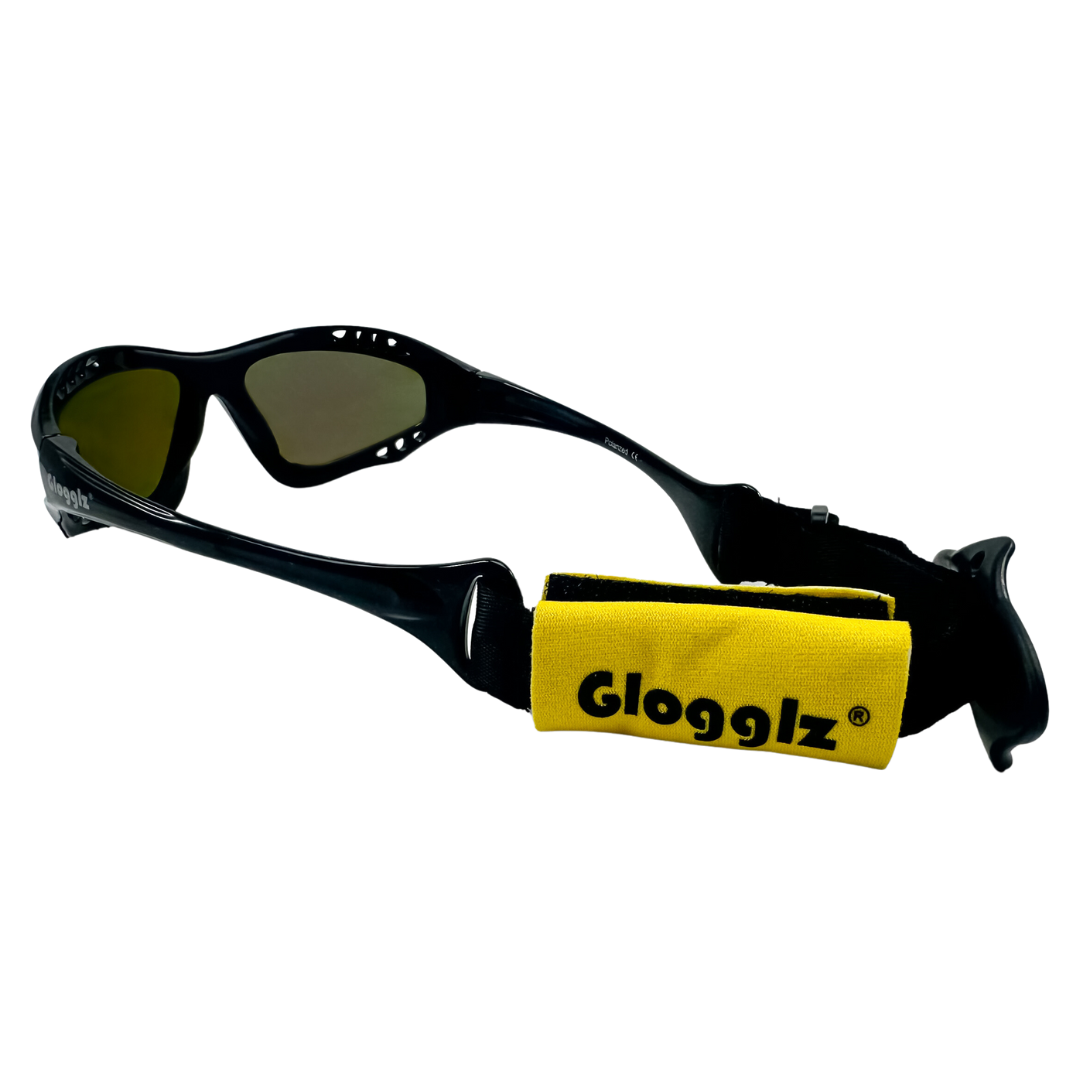 Glogglz Finz Gepolariseerde zonnebril - Black