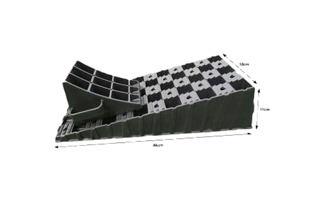 Milenco Stufenloser Auffahrkeil mit Parkstopper
