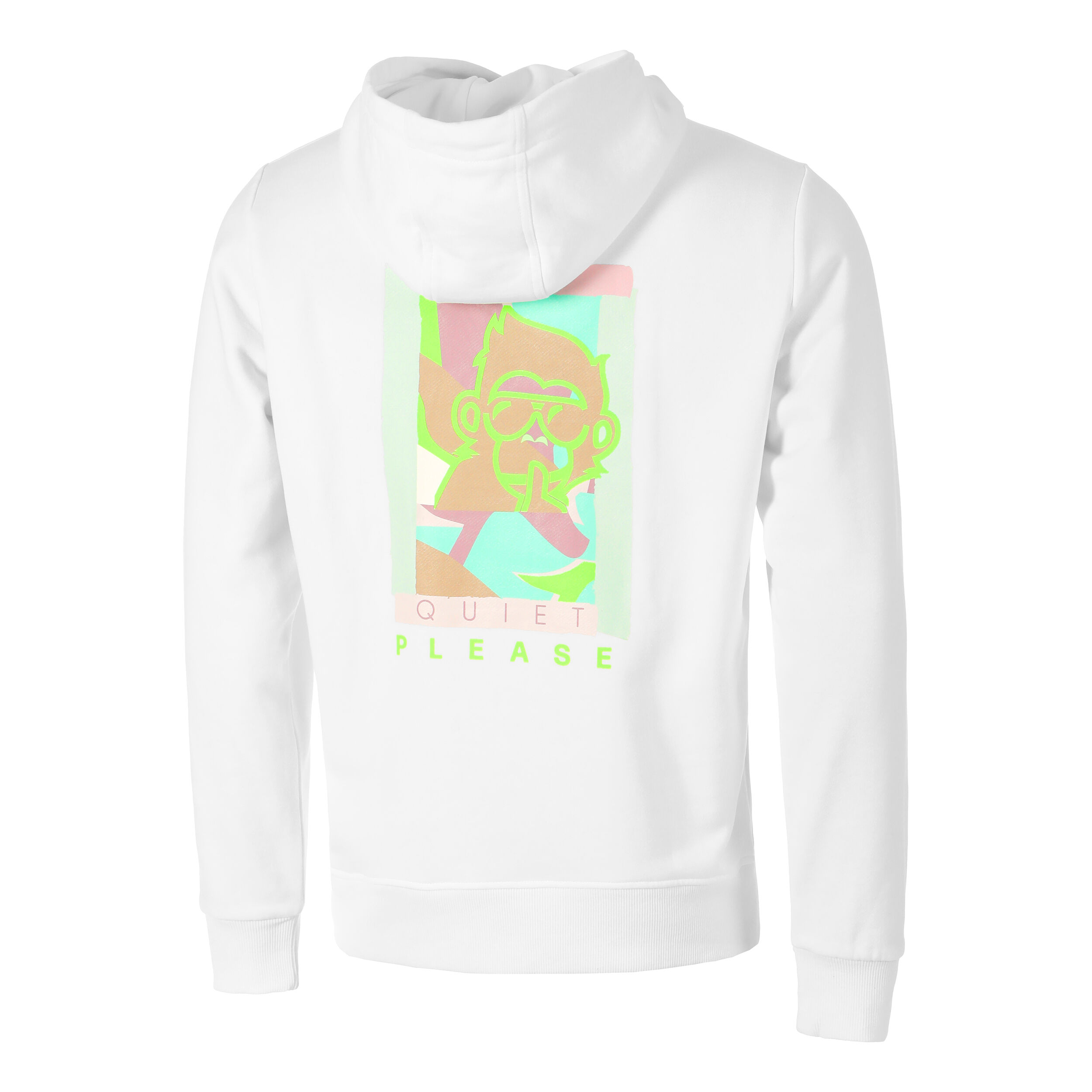 Quiet Please Wild Collage Sweat À Capuche Hommes - Blanc , Multicouleur