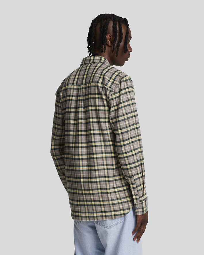 Lyle & Scott Check Flannel Shirt X311 argyle teal