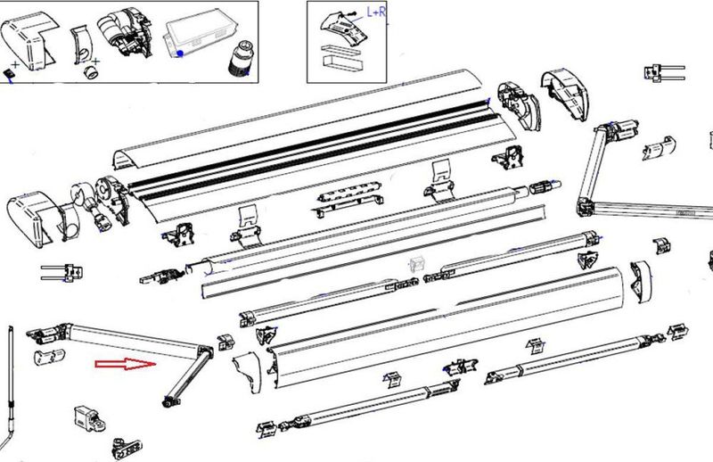 Thule 6300 - Knikarm - Links - 3.00-5.00