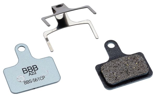 Paire de Plaquettes BBB DiscStop Coolfin Organiques pour Shimano Dura-Ace/Ultegra/105/Tiagra/GRX