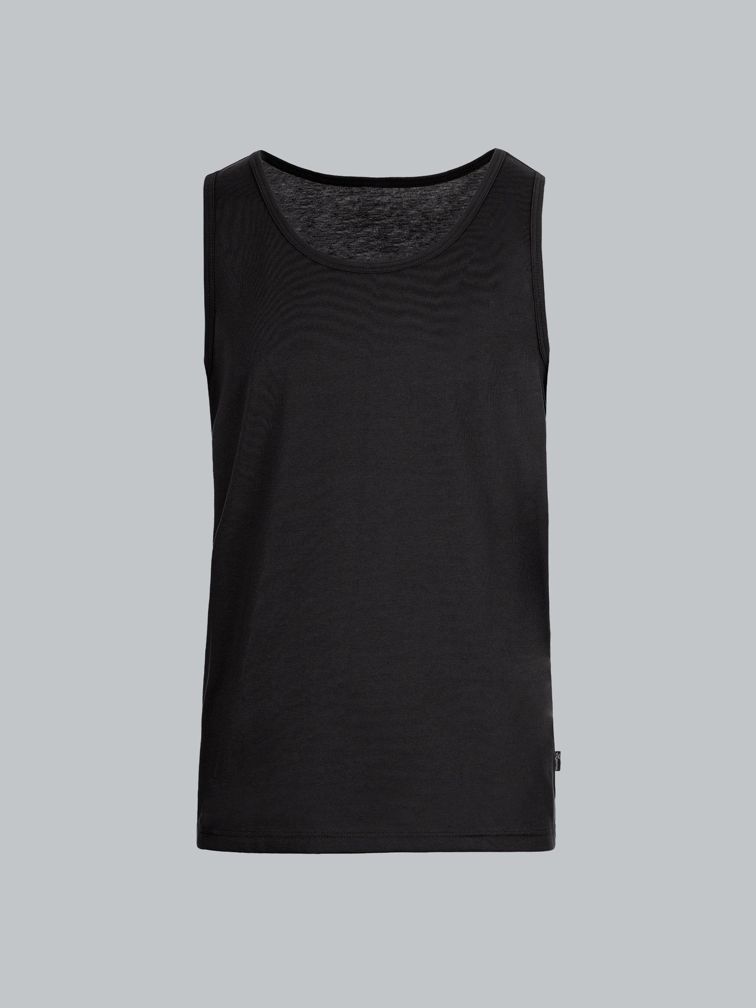 Trägershirt aus 100% Baumwolle Schwarz