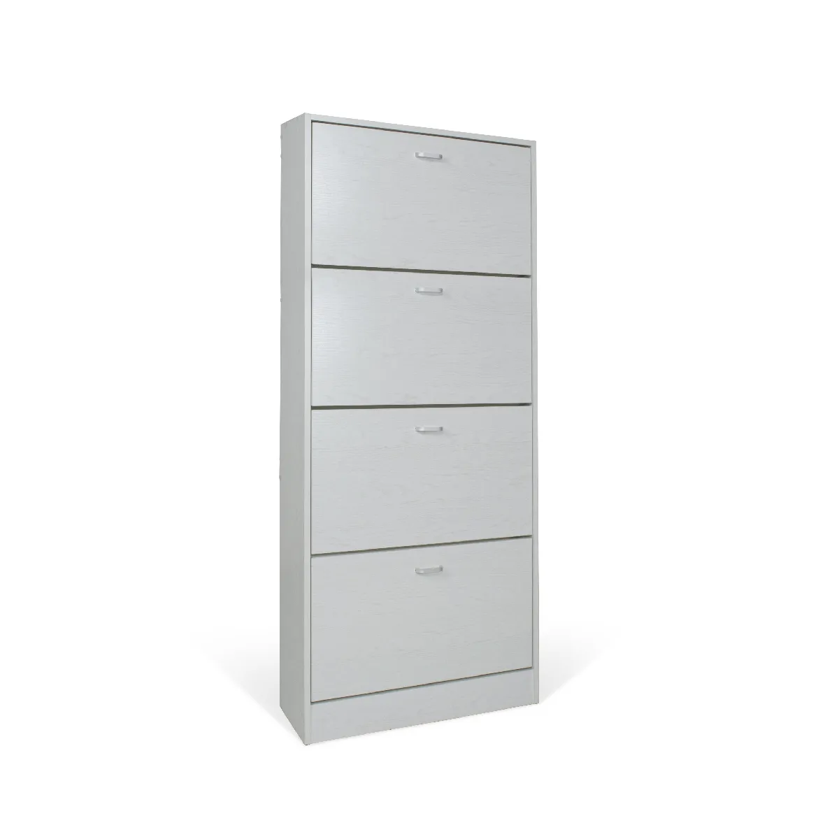 ALTER Étagère à chaussures 4 portes - Chêne blanchi