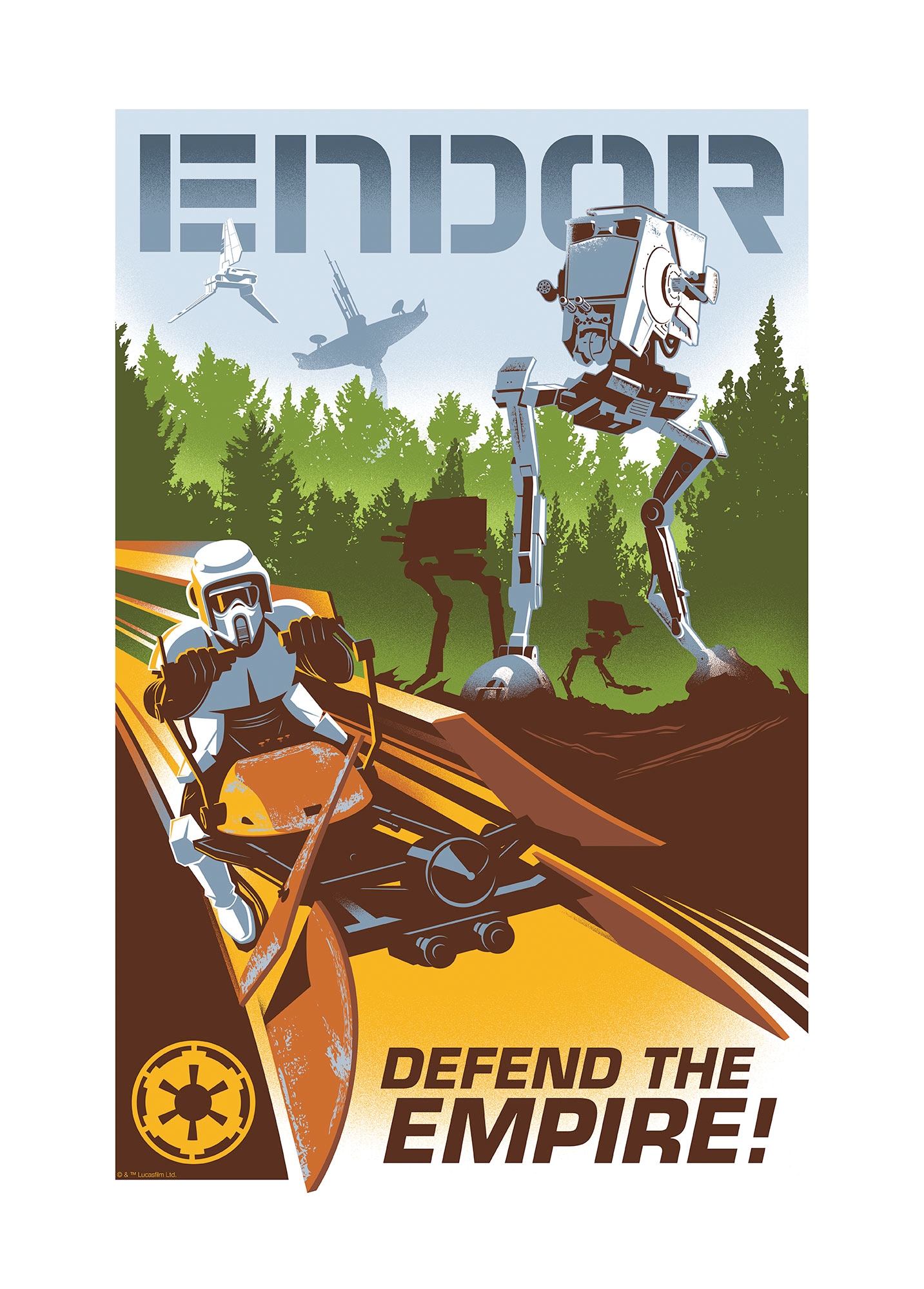 Komar Wandbild »Star Wars Defend the Empire« Disney Set, 1 Stk. tlg. 50 x 70 cm (Breite x Höhe) - Kinderzimmer, Dekoration