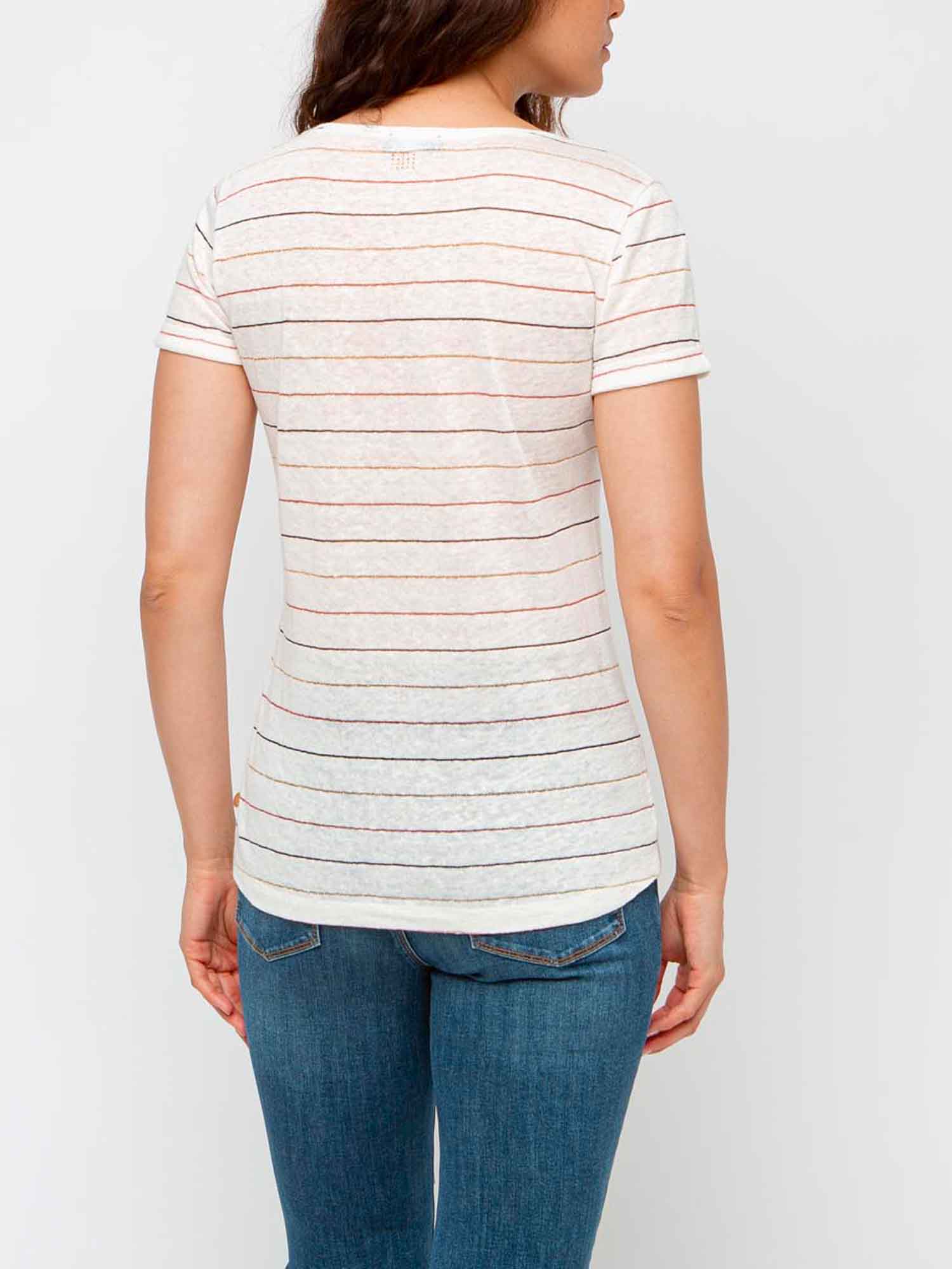 Tee-Shirt Femme En Lin Blanc