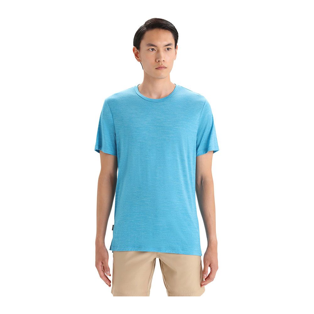 Icebreaker SPHERE II - Tee-shirt Homme geo blue hthr