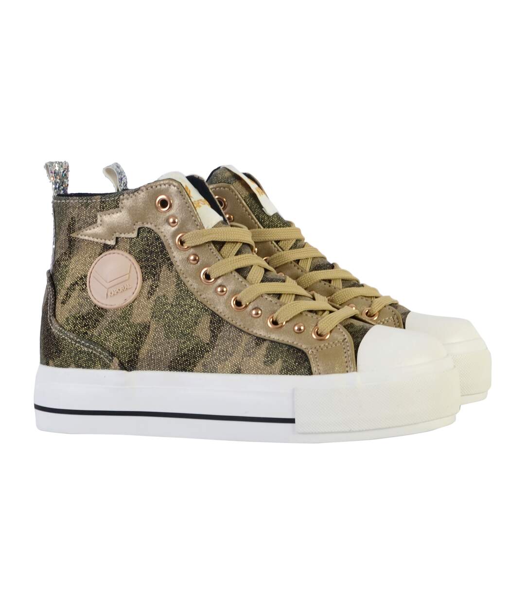 Basket Montante Cuir Kaporal Tattoo