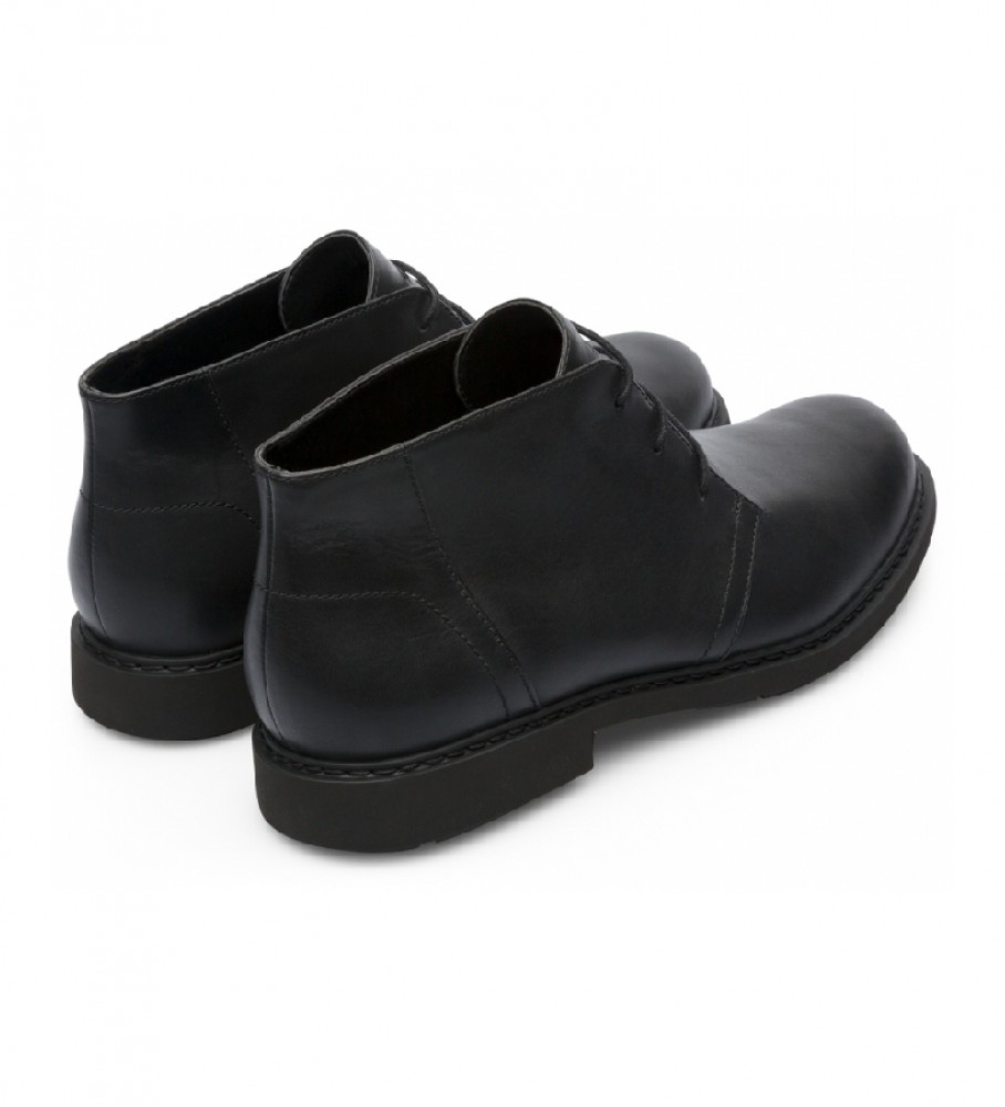Botas de tornozelo Camper Neuman em couro preto